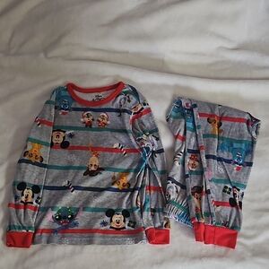 Disney Kids Pajamas - Gray with Red Accents